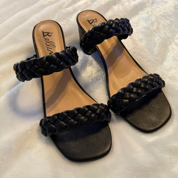 Bellini Black Braided Heel - Picture 4 of 8